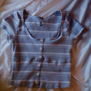 pacsun purple striped shirt